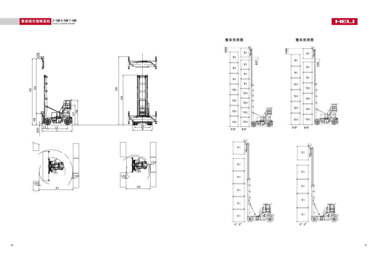 集装箱空箱堆高机中英文B-04