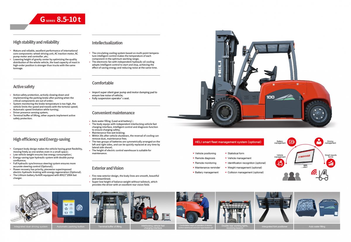 G系列8.5-10噸電動堆高機(鋰電)02